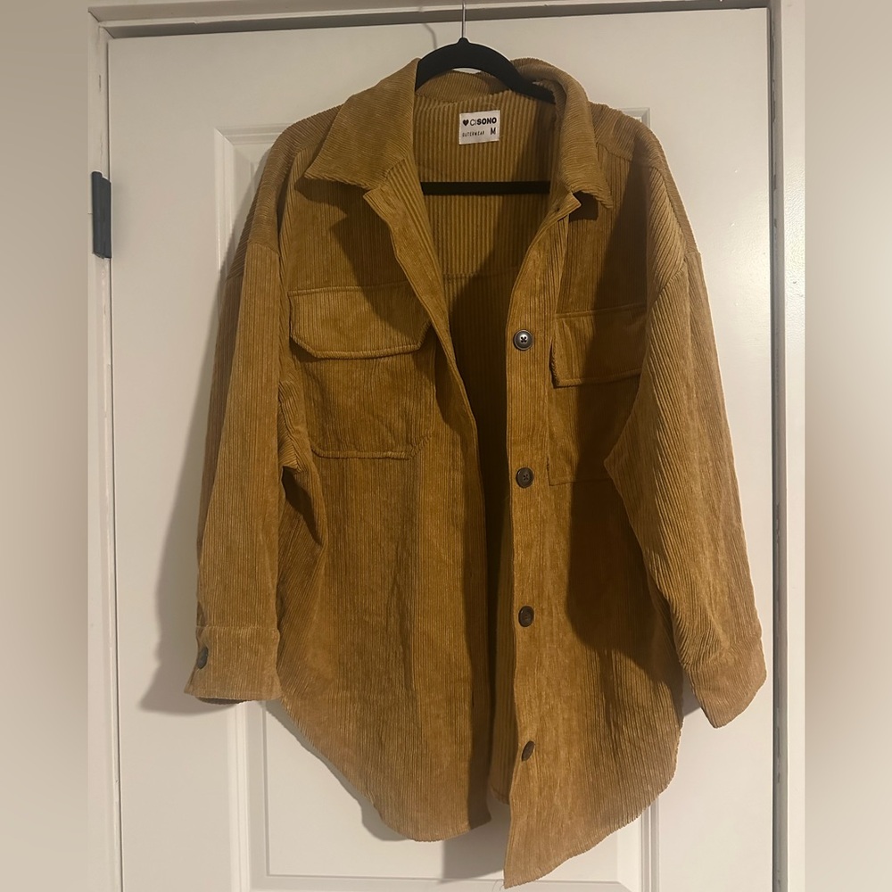 Mustard Shacket - size M oversized!